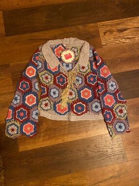 Celia B Erasmus Top in Multi SMALL S NWT